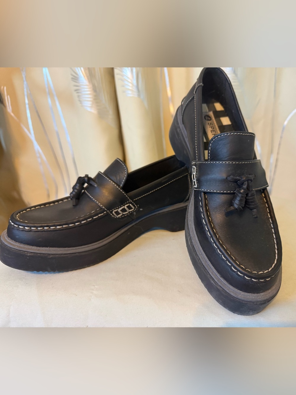 Sperry Black Bayside Loafers